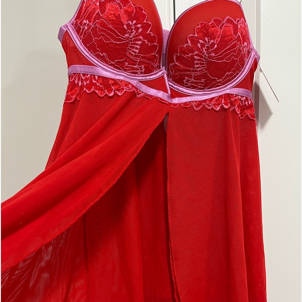 NWT Red 2 piece Bodysuit XS